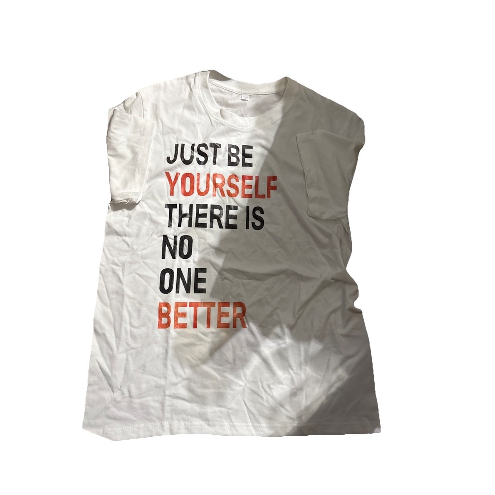 Just Be Yourself Graphic T Shirt Unisex Sz S Tee‎ Shirt Gift